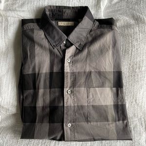 Burberry men button down shirt size L